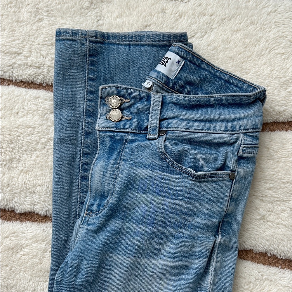 PAIGE High Rise Light Blue Jeans